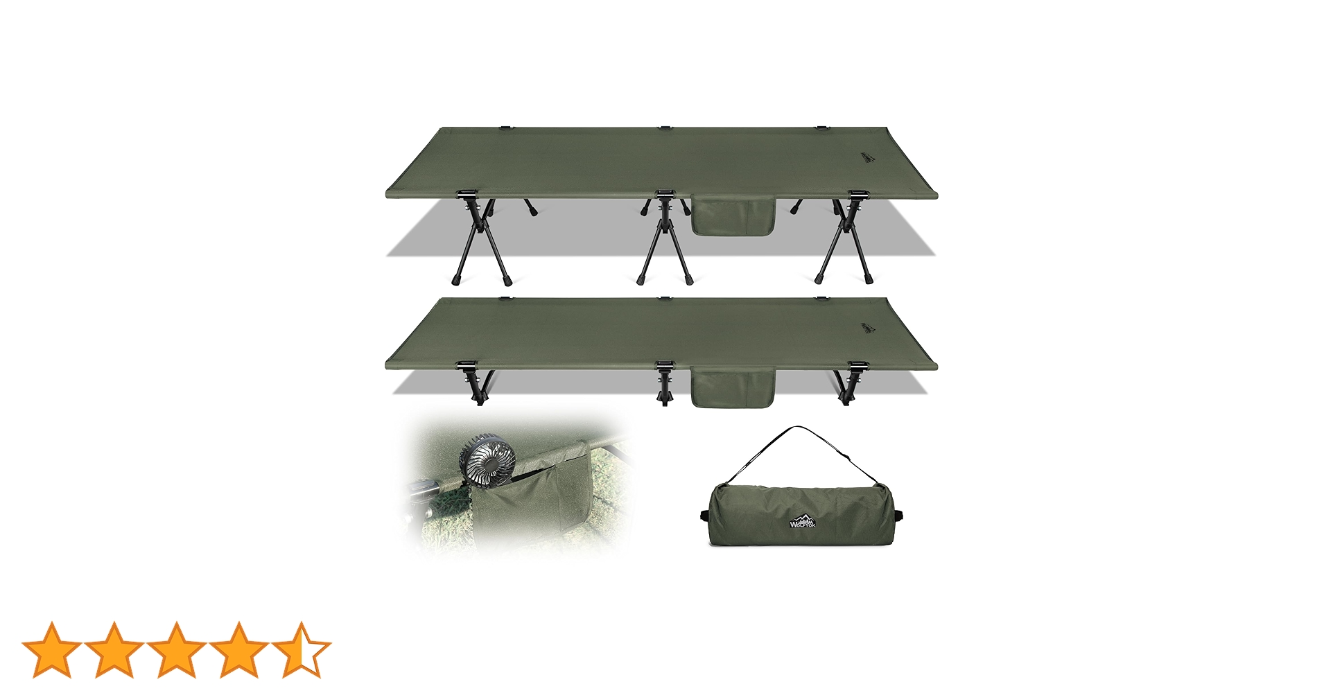 FieldCore アルミコット FLC02 (color:オリーブ) Amazon.co.jp: コット キャンプ 2way 軽量 【高密度1000D